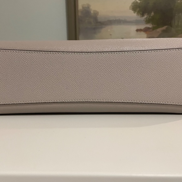 -SOLD- Coach Leather Satchel, Taupe/Grey Birch - Picture 4 of 8